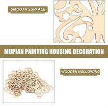 10 pezzi Decorazioni in legno a forma di farfalla vuota, accessori per la decorazione della casa, forniture professionali per la pittura, artigianato fatto a mano, adatti per decorazioni di compleanni, primavera, matrimoni