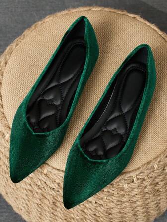 WHDXY 女士平底尖头乐福鞋，舒适的办公室休闲工作鞋，适合日常穿着