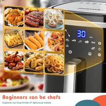 Oil-Free Air Fryer 7L, 1900W, 7 Preset Functions + Keep Warm, Manual Mode, LED Touch Panel, Dual Use: With Basket Or Drawer, Recipe Book Included - EU E Type Plug(220-240V) - View 2