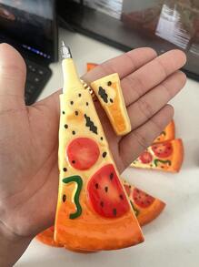 Joivida 1pc Creative Pizza Bread Design Roller Ball Pen, Funny Food Themed 0.5mm Ballpoint Pens, Unique Cartoon Stationery For Students & Office Back To School