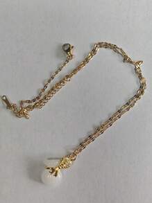 A Simple And Fresh Necklace With A Lucky Bag Pendant, And Exquisite For Women, Versatile Collarbone Chain