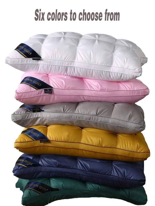 2pcs Premium 5-Star Hotel Quality Pillows With Deep Sleep Neck Support, High Elasticity & Non-Collapse, Retro Bread Shape, Suitable For All Seasons, Great Gift For Family Members