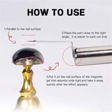 Y-Shaped Iron Wire Can Be Used With Magnets To Creat Heart Shapes Effect For Cat Eye Polish Magnetic Nail Art Tool Nail Art Accessories,Nail Supplies,Nail Tools,Nail Art Tools,Back To School,Nails,Nail Tools For Press On Nails