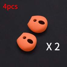 2/4pcs 4/8sets Super Thin Anti-Slip Silicone Earphone Cover, Compatible With Apple 1/2