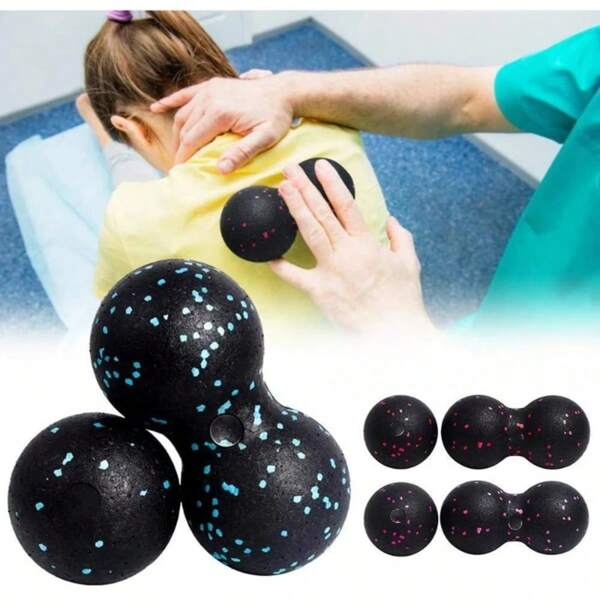 1pc/2pcs EPP Massage Ball, Yoga Studio, Fitness Exercise Peanut Fascia Roller For Back, Foot, Sports Fitness Muscle Relaxation