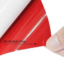 Pegatinas de vinilo brillante y brillante de color rojo para cambio de color de coche, película de envolver vehículos, pegatinas de vinilo sin burbujas, accesorios para automóviles - Rojo brillante - Ver 6