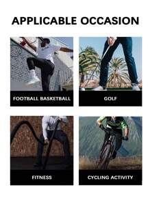 Pantalones deportivos casuales de longitud hasta el tobillo con elástico alto, cierre con cremallera reflectante, cordón en inglés, adecuados para trotar, hacer ejercicio, senderismo, ciclismo, primavera y otoño