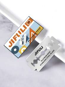 jifuli Lâmina de Barbear de Alta Qualidade de Dupla Ação, Aplicável para Homens, Barbeiros, Mulheres, Remoção de Cabelo, Aparador de Substituição, Lâmina de Aço Inoxidável