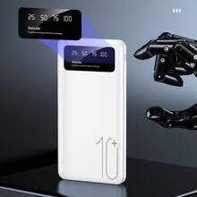 10000/20000mAh Powerbank ad alta capacità, caricatore portatile USB 5V2.1A, compatibile con la maggior parte dei dispositivi (2 uscite USB, Type-C, Micro), batteria al polimero di litio, display LED e digitale, stabile, adatto come regalo di laurea, regalo per single, regalo per damigelle, regalo per la festa del papà, regalo di proposta per damigelle, bomboniera per matrimonio, decorazione per feste di compleanno e articoli per matrimoni