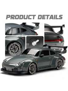 RC Drift Racing 1:24 Scale RC Car, 2.4G Remote Control Car, 20+Km/H High Speed Racing Car, Drift Car, With Drift Tires, Obstacles And Lights, Suitable For Christmas