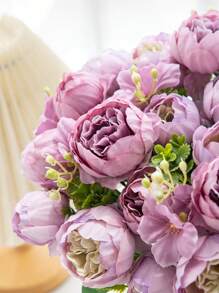 1/3PCS Artificial Peony Flowers Bouquets Hydrangea Ball Chrysanthemum Halloween Valentine's Day Gifts Birthday Party Decorations Wedding Flower Baskets Bride Holding Flowers Home Furnishings Dining Rooms Bedrooms Windowsills Vases For Decorations New Year Decorations Outdoor Gardens Start Of School Season