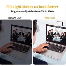 Luce di riempimento LED ricaricabile per selfie del telefono, illuminazione per videoconferenze al computer, lampada portatile mini, regalo, lampade, luce, LED, luce notturna, luce LED, luci fatate, buon compleanno, luci per la stanza, forniture per la decorazione della stanza da letto, articoli per la decorazione della casa, luci LED, luce LED, luci notturne