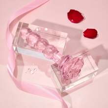 Pink Rose Glass Dildo Butt Plug, Crystal Rose Anal Plug Beads Dildo, Adult Anal Training Sex Toys Set For Men And Women, Glass Dildo Butt Plug, Crystal Rose Anal Plug Beads Dildo, Adult Anal Training Sex Toys Set