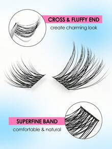 Rikuaild 睫毛簇 120 件 簇状睫毛 10-16 毫米 纤细单根睫毛延长 自然睫毛 D 卷曲蓬松柔软浓密簇状睫毛 DIY 睫毛延长化妆 睫毛簇、睫毛簇、单根睫毛、睫毛、假睫毛 - D - 查看 4