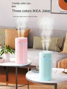 1. A 600 Ml Portable Ultrasonic Humidifier With 3 Spray Nozzles For Vehicles, Can Add Essential Oils (Requires Purchase), 7-Color Night Lights, Silent Operation, Automatically Shuts Off When Water Is Low, Suitable For Bedrooms And Hotels, Travel, Vehicles, Yoga And Self-Relaxation, Valentine's Day Gift, Christmas Gift