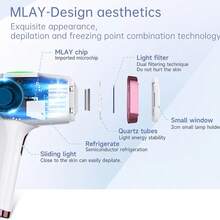 MLAY T4 激光脱毛仪 激光脱毛 冰冷 IPL 脱毛 闪光 500000 IPL 脱毛 无痛热销 永久脱毛 - 查看 11