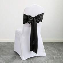 10 pièces Écharpe de chaise en satin avec nœud papillon, écharpes de chaise en satin vert sauge pour mariage, réception, événement, hôtel, décoration de chaise, convient pour toute fête intérieure ou extérieure. Décoratif et fonctionnel. Également applicable pour les fêtes de vacances, les mariages, les célébrations d'anniversaire, les sacs en organza, les chemins de table, les artisanats DIY, la décoration d'intérieur et les décorations de fête