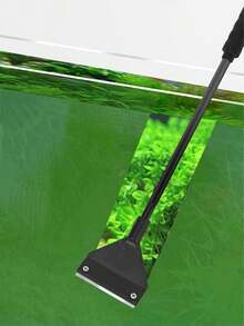 1 件扁平藻类刮刀，适用于水族箱/鱼缸，两用玻璃清洁工具，家用水族箱清洁配件