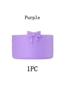 1 件/4 件蝴蝶结硅胶水瓶套，美观时尚防水减震水瓶配件，防滑、防震、降噪、防尘便携式水瓶配件，兼容 30/40 盎司、旅行、运动、健身水瓶