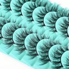 Mink Lashes Wispy Eyelashes 10 Pair Natural Fake Lash Pack Fluffy Lashes False Short Strips Eyelash Reusable 3D Cat Eye Pestañas Cluster Set That Looks Like Extensions For Daily Makeup - Separated Volume Lash | 9-16mm - View 11