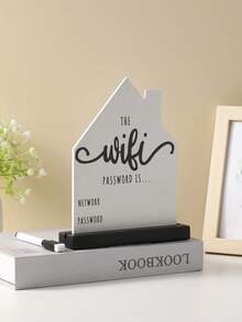 1 cái Giá đỡ mật khẩu WiFi bằng gỗ sáng tạo, trang trí để bàn nhiều cảnh theo phong cách Boho cổ điển, văn phòng, phòng học, phòng khách, đạo cụ tiệc ngày lễ - Nhiều màu - Xem 11