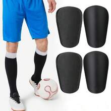 2 Pairs Mini Master Solid Color Football Shin Guards - Thick & Durable Mini Soccer Shin Guards, Suitable For All Seasons - Multicolor - View 11