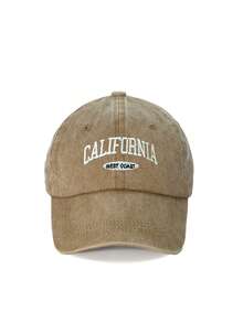 1pc Adjustable Unisex Baseball Cap With "CALIFORNIA WEST COAST" Embroidery, Washable, Outdoor Sun Protection - Baseball Cap - View 6