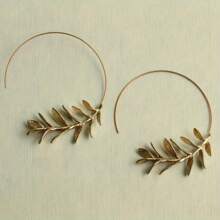 Vintage Bohemian 2PCs Plant Leaf Earrings - Ladies Birthday Party Anniversary Jewelry Gifts
