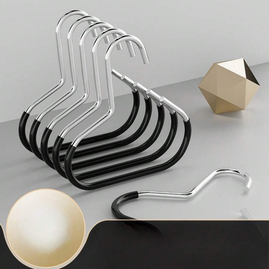 5pcs Circular Silk Scarf Hanger, Multi-Functional Simple Tie Organizer, Dipped Plastic Anti-Slip Traceless, Home Storage Rack For Scarves Towels Belts Wraps Accessories Display Organization - Multicolor - View 1