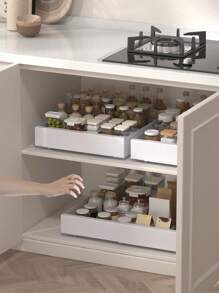 Pull - Out Kitchen Drawer Organizers - High - Capacity Storage, Effortlessly Classify Spices And Utensils, Optimize Cabinet Space