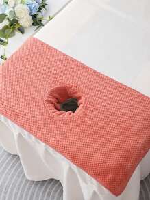 1 Pc Thick Absorbent Spa Towel Massage Sheet Set With Face Hole, Spa Bed Cover Towel For Beauty Salon, Beauty Salon Spa Supplies, Massage Table Bed Cover Towel And Massage Face Rest Cover Bathroom Decor Fall Decor Back To School For Beauty Salon Home Bathroom Shower Towels For Beaty Salon, Hotel Sports,Home Essentials, Towel, Skin Care