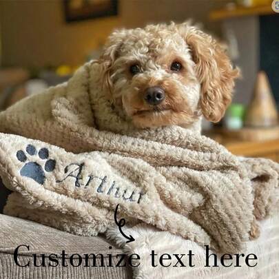 Pătură moale personalizată, brodată, pentru câini/pisici, cățeluș/pisicuță/animal de companie, pătură personalizată pentru animale de companie, pătură personalizată pentru câini, cadou personalizat pentru cățeluș, respirabilă, ușoară, lavabilă, amuzantă, drăguță, dragoste, moale, confortabilă, elegantă, simplă, personalizată, unică, cadouri ideale pentru el, cadouri ideale pentru ea, el, ea, iubit, iubită, tată, mamă, familie, prieteni, pentru aniversări, pentru Ziua Mamei, pentru zile de naștere, pentru Ziua Îndrăgostiților, pentru absolvire, pentru Ziua Tatălui, pentru nunți, pentru casă nouă, canapea, pat, mașină, salon de ceai, dormitor, baie, sufragerie, sufragerie, canapea extensibilă