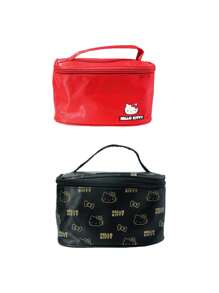 Sanrio 1 Piece Pack Sanrio Hello Kitty Cute Portable Travel Large Capacity Makeup Bag, Toiletry Bag, Skincare Storage Bag, Multifunctional Storage Bag, New Year Gift, Birthday Gift Makeup Travel Toiletry Organizer Essentials Gifts Storage Zipper Accessories Nail Bags, Makeup Bag, Storage, Makeup Bags, Toiletry Bag, Desk Organiser