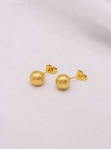 Boucles d'oreilles dorées plaquées or de Dubaï, petits anneaux, bijoux, boucles d'oreilles, piercings, cadeaux de mariage africains pour femmes