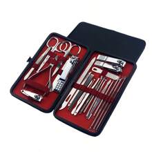 1 Set Setnail Clipper Set With Nail File, Stainless Steel Foot Clipper Set, Sharp Nail Clippers And Knives, Nail And Foot Clipper Set, Toenail With Portable Fashion Box, Stainless Steel Travel Beauty Set