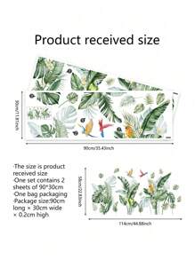 1 Set Floral Butterfly & Dragonfly Home Decor Wall Stickers,Stickers,Wall Decal, Vinyl Decal For Home Decorations,Spring Decoration Items Refresh Your Home,Rama Decoration Stickers