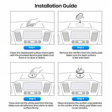 TOPK 1 pieza Almohadilla adhesiva para salpicadero de 8cm/3.15in, soporte para teléfono de coche
