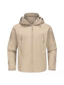 Men's Jacket Coat Tactical Jacket Men Shark Skin Jacket, Soft Shark Skin Military Tactical Jacket - 紫紅色 - 查看 1