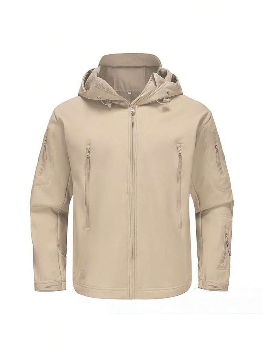 Men's Jacket Coat Tactical Jacket Men Shark Skin Jacket, Soft Shark Skin Military Tactical Jacket - 紫紅色 - 查看 1