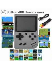 Consola de videojuegos retro Mini portátil de tipo Macarrón con 400 juegos en 1, 8 bits, pantalla LCD colorida de 2.4 pulgadas