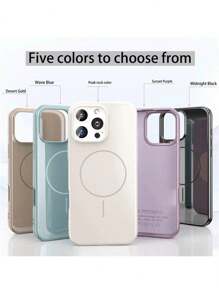 Magnetic 1 Pack Silicone Magsafe Compatible Phone Case, Magnetically Attached, Glossy Surface, Soft-Touch Lining, Full-Body Protection, Compatible With IPhone 16 Pro/16 Pro Max/16 Plus/16/15 Pro/15 Pro Max/15 Plus/15/14 Pro/14 Pro Max/14 Plus/14/13 Pro/13 Pro Max/13/12 Pro/12 Pro Max/12/11 Pro Max/11/11 Pro And Galaxy S25 Ultra/S25 Plus/S25