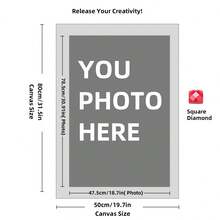 Personalized Customed Diamond Painting Kits For Adults DIY 5D Art Round/Square Full Drill Dots By Design Your Own With Photo Picture Text Multiple Sizes (8x10 Inch) Custom Painting, Adults, From Create Pictures, Customized Home Decor