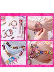 1pc Multi-Size Mystery Box Sticker Bracelet, DIY Free-Combination Beaded Bracelet, Surprise Mystery Box, Creative Sticker [Some Parts Randomly Selected, Color Difference, Outer Packaging Randomly Shipped]