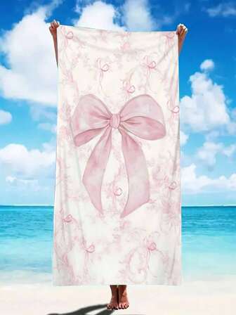 1 件超柔软蝴蝶图案超细纤维沙滩巾，家居装饰，适合海滩、泳池、露营和旅行，极其舒适