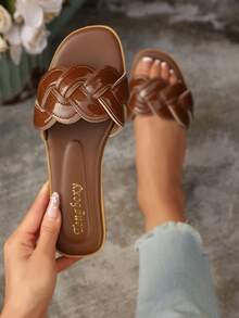 New Fashion Cool Women Flat Sandals - Brown - View 1