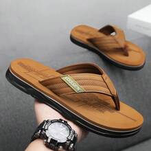 (Tamanho Pequeno) Chinelos Masculinos Novos para Verão 2025, Antiderrapantes e Antiodor para Uso Externo, Sandálias Esportivas Casuais para Praia