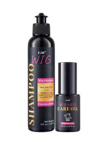 Spray de Óleo de Cuidados com Cabelos de Peruca, Shampoo para Peruca, Fórmula de Óleo de Coco para Cabelos Secos, Hidrata e Alisa, Anti-Frizz, Fácil Penteado, Prolonga a Vida Útil da Peruca, Fixação de Fragrância por 48H, Ideal para Todos os Tipos de Peruca