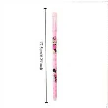 Sanrio 1pc 12pcs Erasable Gel Pen, 0.5mm Midpoint, Lightweight Plastic, Various Cartoon Designs, Including Mickey Mouse Design, Suitable For School And Office Stationery Back To School