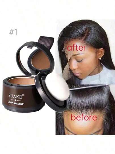 1 Dark Brown Hairline Concealer Hairline Shadow Powder Waterproof Hair Root Concealer Camouflage Gray Hair Lineline Shadow Contouring Powder