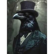 1pc/3PCS Wall Arts Posters Modern Animals Portrait Animal Set Zebra Jaguar Gentleman Chimpanzee Poster Printing Wall Art Picture Canvas Painting Room Home Decoration, Canvas Art, High Quality, Without Frame/With Frame ,Wall Art With Frame - Multicolor - View 69